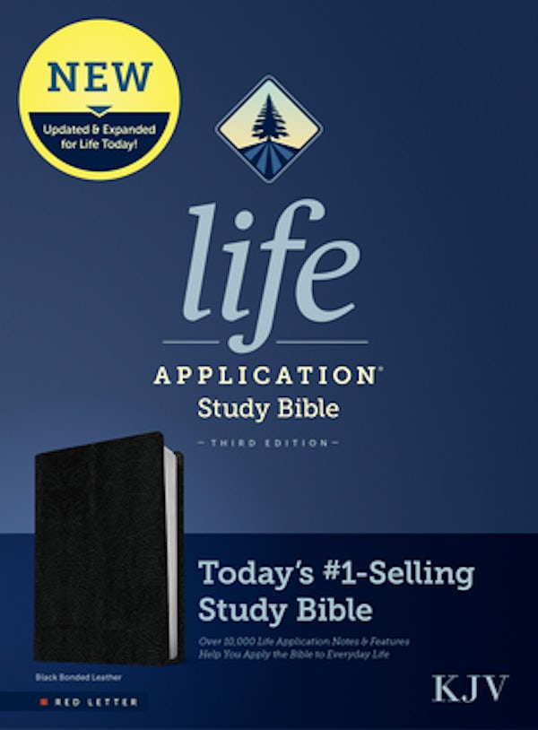 Cover image for KJV Life Application Study Bible, Third Edition (Bonded Leather, Black, Red Letter), isbn: 9781496439796