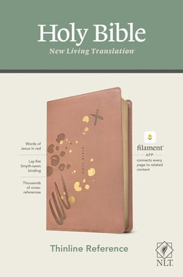 Cover image for NLT Thinline Reference Bible, Filament Enabled Edition (Red Letter, Leatherlike, Pink), isbn: 9781496444851
