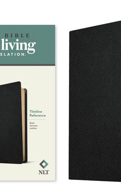 Cover image for NLT Thinline Reference Bible, Filament Enabled Edition (Red Letter, Genuine Leather, Black), isbn: 9781496444868
