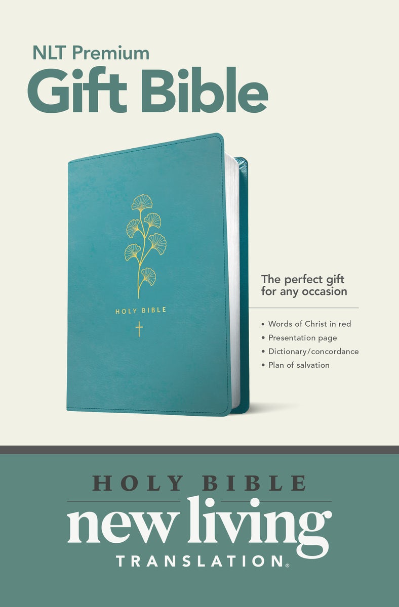 Cover image for Premium Gift Bible NLT (Red Letter, Leatherlike, Teal), isbn: 9781496445414