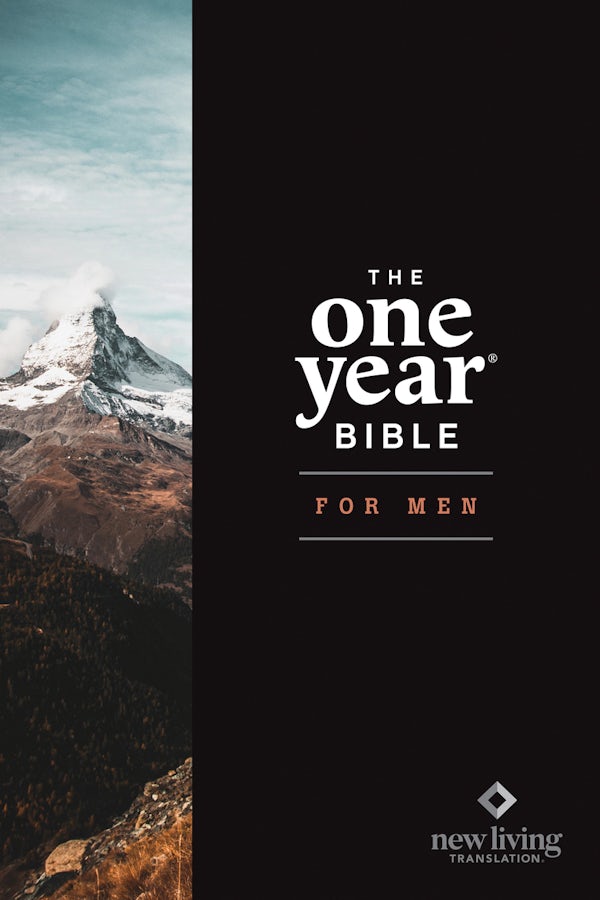 Cover image for NLT the One Year Bible for Men (Hardcover), isbn: 9781496449504