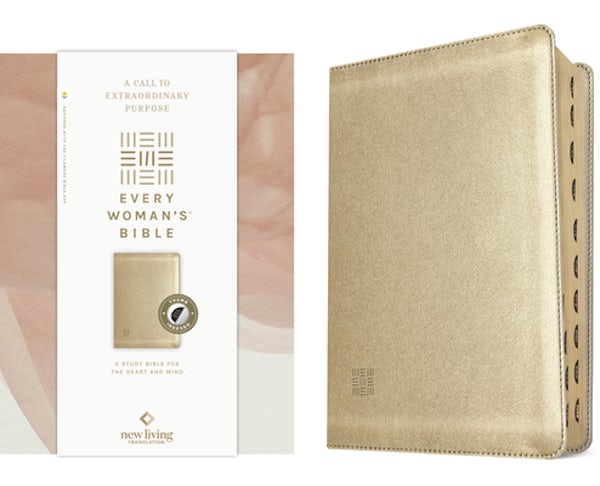 Cover image for NLT Every Woman's Bible, Filament Enabled (Leatherlike, Soft Gold, Indexed, Red Letter), isbn: 9781496453020
