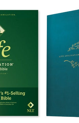 Cover image for NLT Life Application Study Bible, Third Edition (Leatherlike, Teal Blue, Red Letter), isbn: 9781496455178