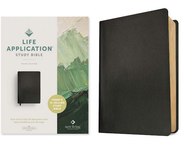 Cover image for NLT Life Application Study Bible, Third Edition (Genuine Leather, Black, Red Letter), isbn: 9781496455222