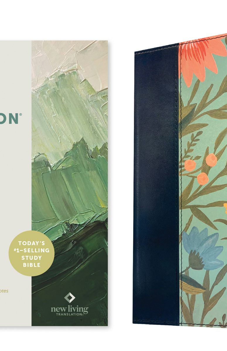 Cover image for NLT Life Application Study Bible, Third Edition (Leatherlike, Teal Floral, Red Letter), isbn: 9781496455277