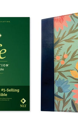 Cover image for NLT Life Application Study Bible, Third Edition (Leatherlike, Teal Floral, Red Letter), isbn: 9781496455277