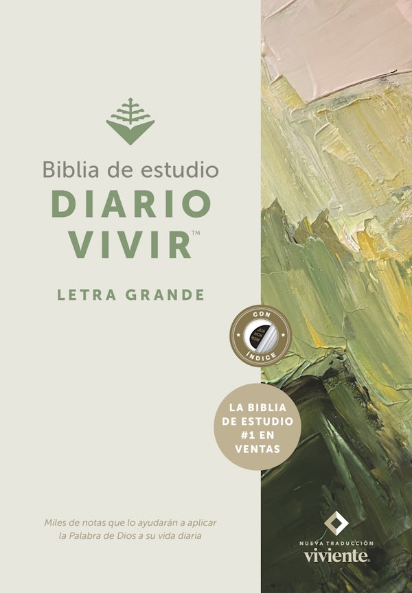 Cover image for Biblia de Estudio del Diario Vivir Ntv, Letra Grande (Tapa Dura, �ndice, Letra Roja), isbn: 9781496455734