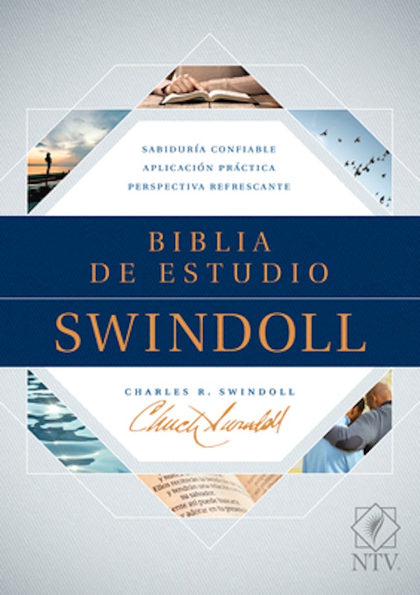 Cover image for Biblia de Estudio Swindoll Ntv (Tapa Dura, Azul, �ndice), isbn: 9781496457783