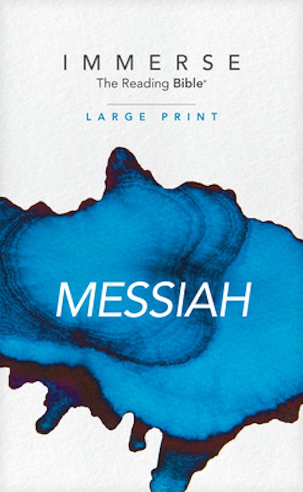 Cover image for Immerse: Messiah, Large Print (Softcover), isbn: 9781496458346