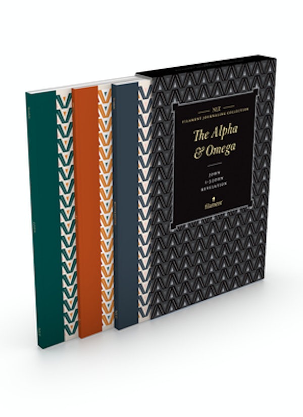 Cover image for NLT Filament Journaling Collection: The Alpha and Omega Set; John, 1--3 John, and Revelation (Boxed Set), isbn: 9781496458568