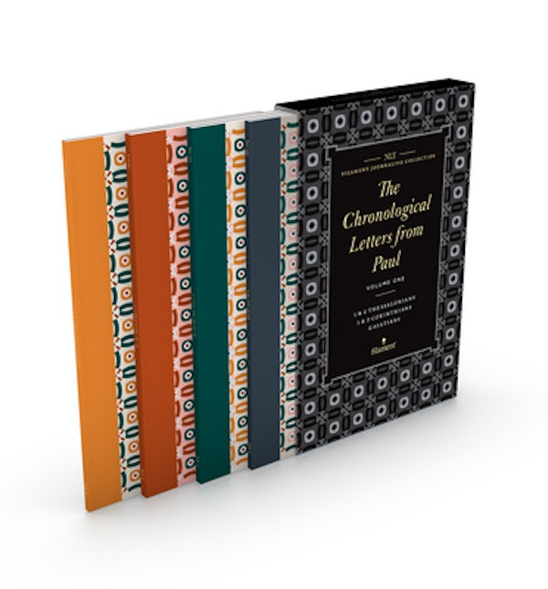 Cover image for NLT Filament Journaling Collection: The Chronological Letters from Paul, Volume One Set; 1 & 2 Thessalonians, 1 & 2 Corinthians, and Galatians (Boxed Set), isbn: 9781496458698