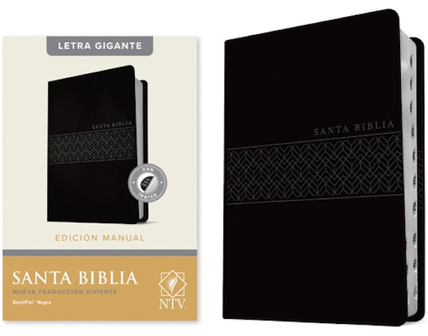 Cover image for Santa Biblia Ntv, Edici�n Manual, Letra Gigante (Sentipiel, Negro, �ndice, Letra Roja), isbn: 9781496466051