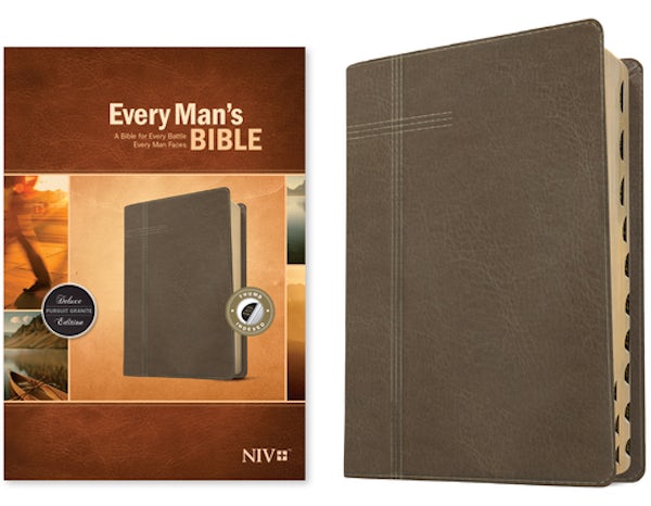 Cover image for Every Man's Bible NIV (Leatherlike, Pursuit Granite, Indexed), isbn: 9781496466310