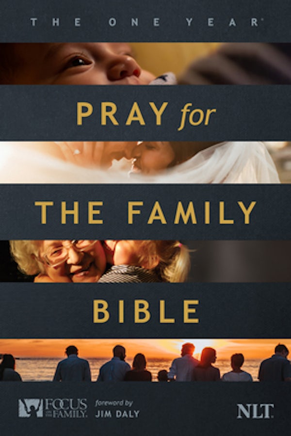 Cover image for The One Year Pray for the Family Bible NLT (Softcover), isbn: 9781496467973