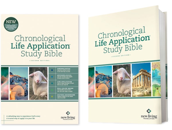 Cover image for NLT Chronological Life Application Study Bible, Second Edition (Hardcover), isbn: 9781496474452