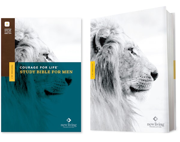 Cover image for NLT Courage for Life Study Bible for Men, Filament Enabled (Hardcover), isbn: 9781496475527