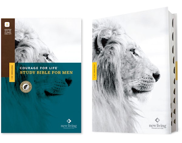Cover image for NLT Courage for Life Study Bible for Men, Filament Enabled (Hardcover, Indexed), isbn: 9781496475534
