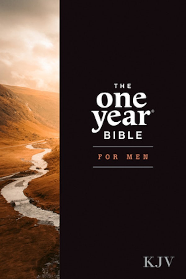Cover image for The One Year Bible for Men, KJV (Hardcover), isbn: 9781496478832