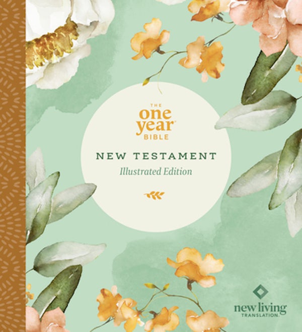 Cover image for The One Year Bible New Testament: NLT (Softcover, Floral Paradise), isbn: 9781496478955