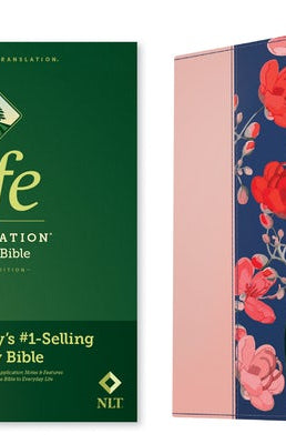 Cover image for NLT Life Application Study Bible, Third Edition (Leatherlike, Pink Evening Bloom, Red Letter), isbn: 9781496478986