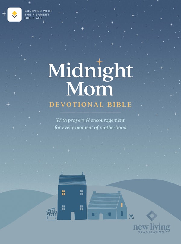 Cover image for NLT Midnight Mom Devotional Bible (Softcover, Red Letter, Filament Enabled), isbn: 9781496482815