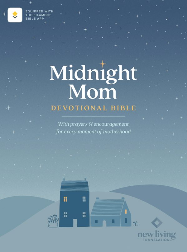 Cover image for NLT Midnight Mom Devotional Bible (Softcover, Red Letter, Filament Enabled), isbn: 9781496482815