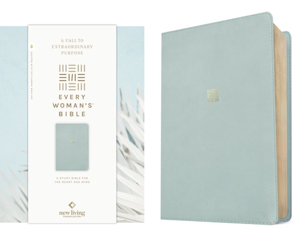 Cover image for NLT Every Woman's Bible, Filament Enabled (Leatherlike, Sky Blue, Red Letter), isbn: 9781496484383