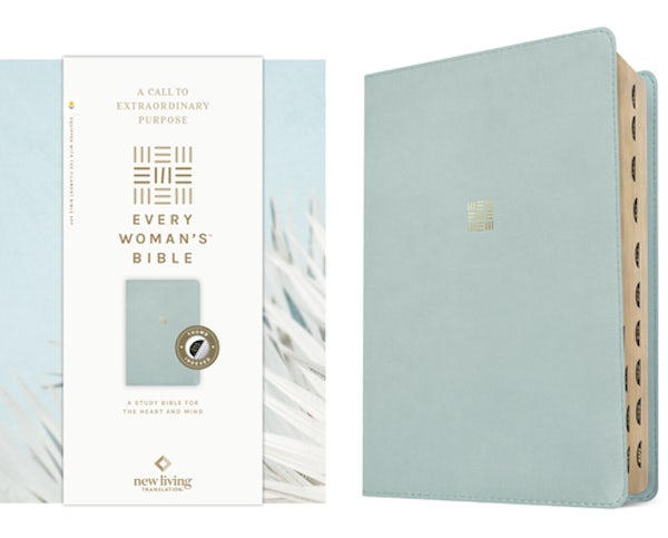 Cover image for NLT Every Woman's Bible, Filament Enabled (Leatherlike, Sky Blue, Indexed, Red Letter), isbn: 9781496484390
