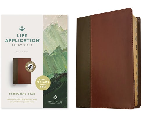 Cover image for NLT Life Application Study Bible, Third Edition, Personal Size (Leatherlike, Brown/Mahogany, Indexed, Red Letter), isbn: 9781496484734