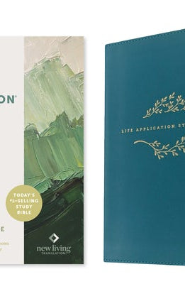 Cover image for NLT Life Application Study Bible, Third Edition, Personal Size (Leatherlike, Teal Blue, Red Letter), isbn: 9781496484741