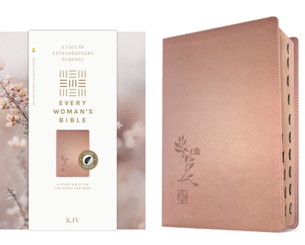 Cover image for KJV Every Woman's Bible, Filament Enabled (Leatherlike, Rose Gold, Indexed, Red Letter), isbn: 9781496485038