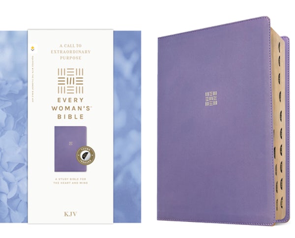 Cover image for KJV Every Woman's Bible, Filament Enabled (Leatherlike, Periwinkle Purple, Indexed, Red Letter), isbn: 9781496485052