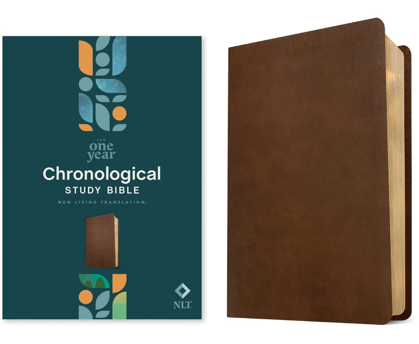Cover image for NLT One Year Chronological Study Bible (Leatherlike, Rustic Brown), isbn: 9781496485595