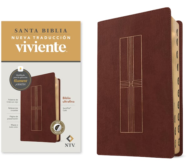 Cover image for Biblia Ultrafina Ntv, Con Filament (Sentipiel, Caf�, �ndice, Letra Roja), isbn: 9781496486783