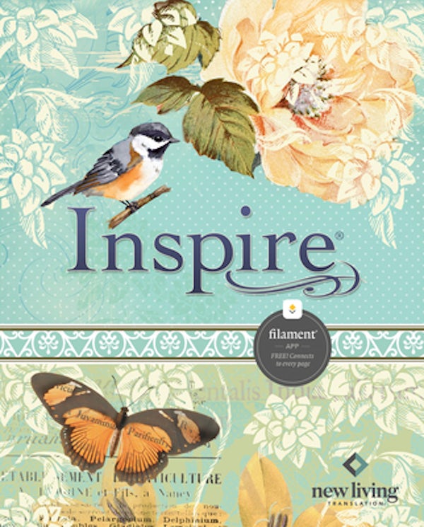 Cover image for Inspire Bible Nlt, Filament Enabled (Hardcover Leatherlike, Aquamarine), isbn: 9781496487827