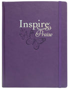 Cover image for Inspire Praise Bible Large Print Nlt, Filament Enabled (Hardcover Leatherlike, Purple), isbn: 9781496487896