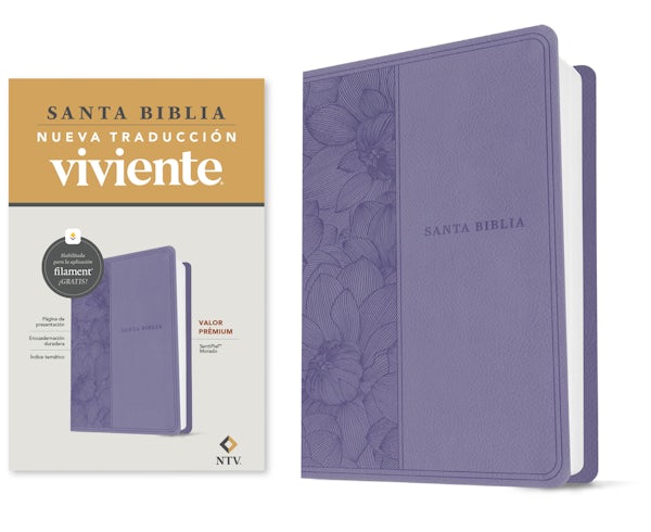 Cover image for Biblia Valor Pr�mium Ntv Con Filament (Sentipiel, Morado), isbn: 9781496488947