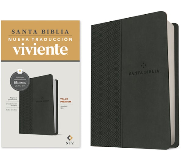 Cover image for Biblia Valor Pr�mium Ntv Con Filament (Sentipiel, Gris), isbn: 9781496488954