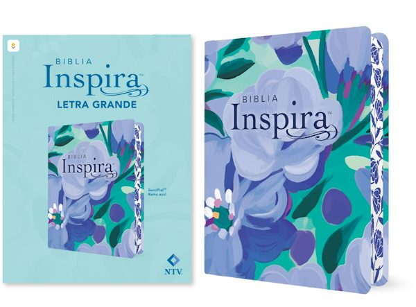 Cover image for Biblia Inspira Ntv, Letra Grande Con Filament (Sentipiel, Ramo Azul), isbn: 9781496488985