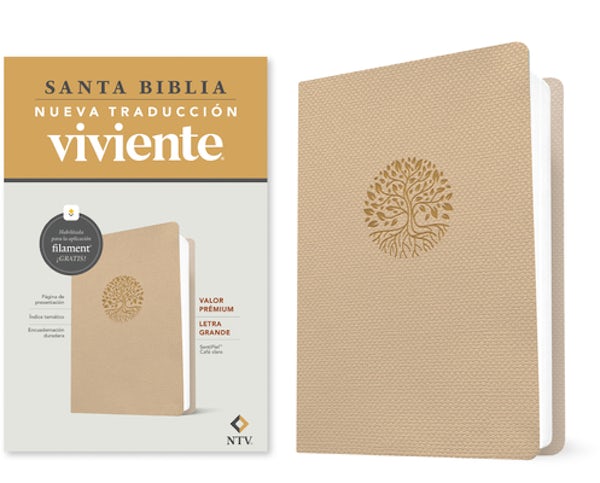 Cover image for Biblia Valor Pr�mium Ntv, Letra Grande Con Filament (Sentipiel, Caf� Claro), isbn: 9781496489012