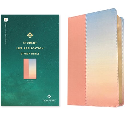 Cover image for NLT Student Life Application Study Bible, Filament Enabled (Leatherlike, Ombre Pink, Red Letter), isbn: 9781496489845
