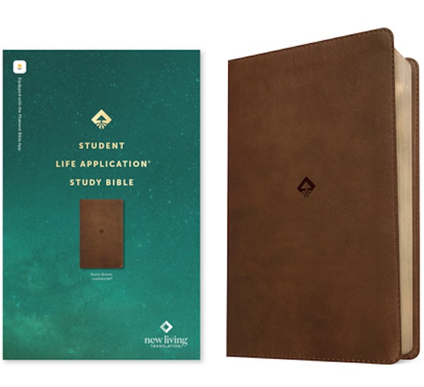 Cover image for NLT Student Life Application Study Bible, Filament Enabled (Leatherlike, Rustic Brown, Red Letter), isbn: 9781496489869