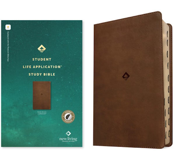 Cover image for NLT Student Life Application Study Bible, Filament Enabled (Leatherlike, Rustic Brown, Indexed, Red Letter), isbn: 9781496489876