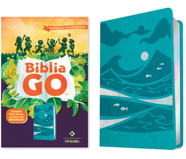 Cover image for Biblia Go Para Ni�os Ntv (Sentipiel, Verde Azulado), isbn: 9781496490537