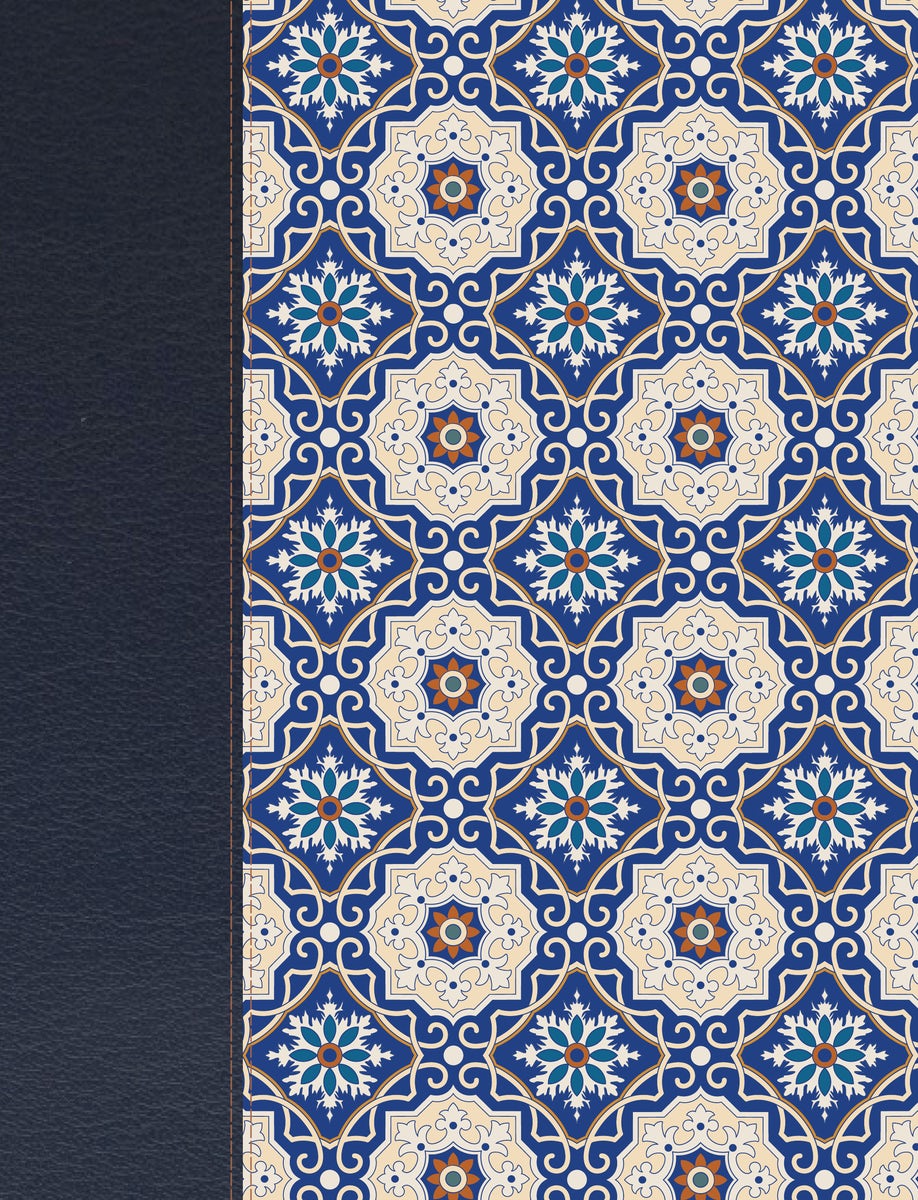 Cover image for Rvr 1960 Biblia de Apuntes Edición Letra Grande, Piel Fabricada Y Mosaico Crema Y Azul, isbn: 9781535902199