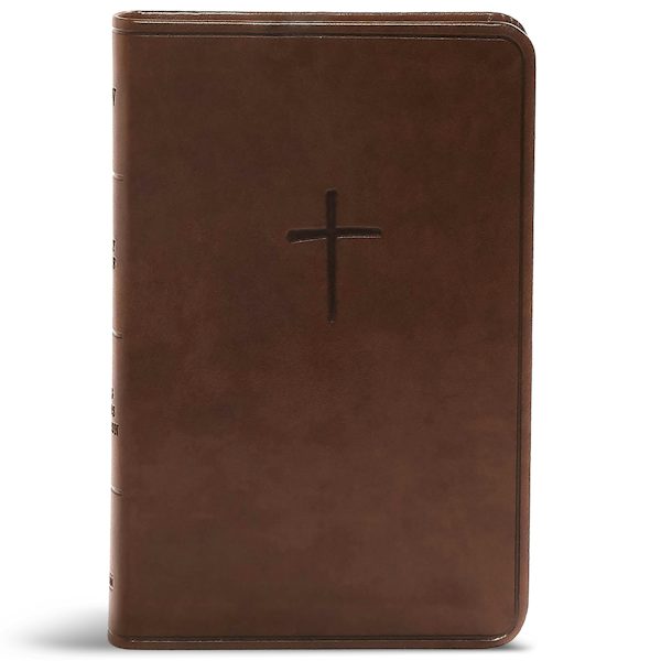 Cover image for CSB Compact Bible, Value Edition, Brown Leathertouch, isbn: 9781535905718