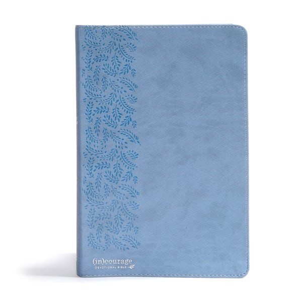 Cover image for CSB (In)Courage Devotional Bible, Blue Leathertouch Indexed, isbn: 9781535924962