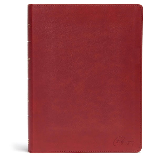 Cover image for KJV Spurgeon Study Bible, Crimson Leathertouch, isbn: 9781535925556