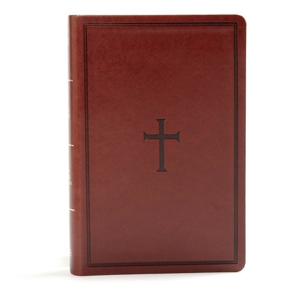 Cover image for KJV Large Print Personal Size Reference Bible, Brown Leathertouch, isbn: 9781535935616
