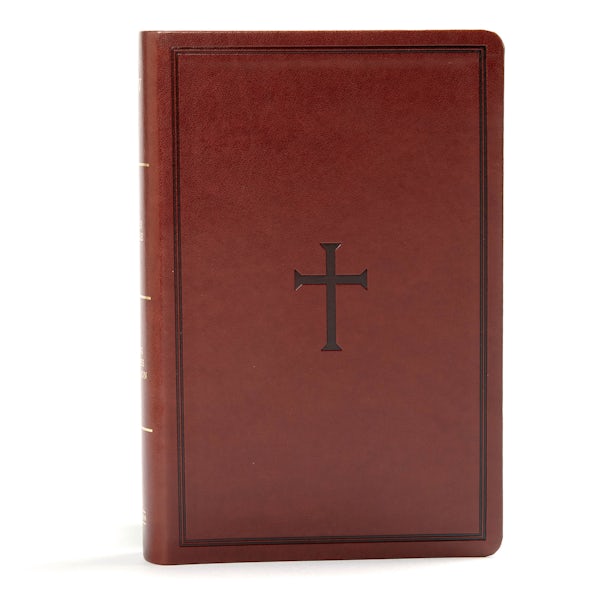 Cover image for KJV Large Print Personal Size Reference Bible, Brown Leathertouch Indexed, isbn: 9781535935623